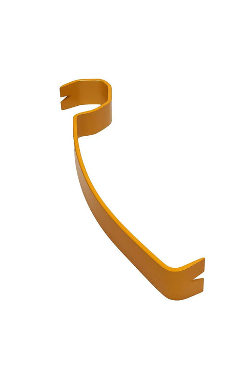 15 Inch Pry Bar With Patent Pending Hexagon Shaft For Tight Spaces, Heavy Duty Nail Puller And Trim Removal Tool in yellow finish