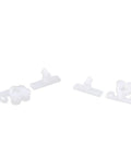 Three Piece Door Roller Kit With Double Ball Catch For Cabinet Closet Wardrobe Dresser And Drawer Doors Easy To Install Screws Not Included Durable White Rollers