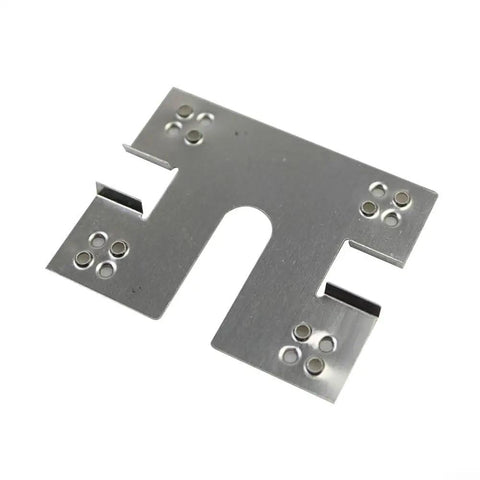 Fifty Pack Heavy Steel Solar Panel Grounding Clips With Washers And Spacers For Photovoltaic Roofs Ground Sheds And Greenhouses close-up of grounding clip