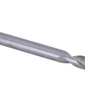Spot drill bit, tungsten steel, HRC55, silver finish, 90-degree center drilling tip for metal/wood/plastic