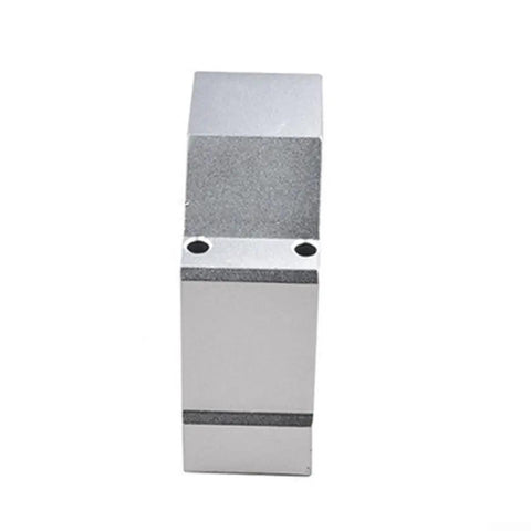Hefty Aluminum Spindle Motor Mount And Rock Steady CNC Router Clamp Bracket For High Speed Engraving Milling Tool side view of silver bracket