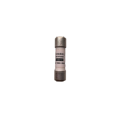Heavy Duty EVB0101 Cartridge Fuse crafted for New Energy Electric Rides, DC 750V, 50A, designed for underhood battery systems.