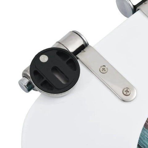 Rock solid zinc hinges of the Built Tough Smooth Soft Close Toilet Seat Set featuring rustic MDF wood finish.