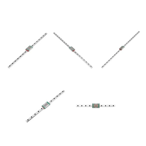 Heavy Duty Metal Linear Motion Guide Slider With MGN12H Mini Rail And Mounting Bracket, 500mm length, angled view showcasing smooth glide features.