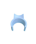 Top view of a Three Quarter Inch Jump Cup for dog agility training, snap-on fit for factory labeled PVC pipe, durable plastic