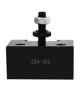 Tough As Nails Boring Bar Holder For Mini Lathes Up To 12 Inch Swing, black hardened steel tool post with adjustable fastener.