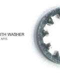 Internal tooth washer from Lock Washer Kit With 720 Pieces External And Internal Star And Split Washers Metric 6mm 8mm 10mm.