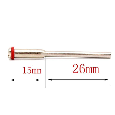 Tough As Nails Five Piece Rotary Tool Connecting Rod Shank Adapter For Electric Mini Grinders Detail Sanders, 15mm x 26mm dimensions.