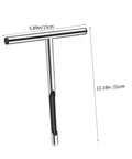 Stainless Steel T Handle Soil Probe For Garden Lawn And Farm Use Compact And Lightweight Sampler With Anti Skid Grip And Rugged Ergonomic Design