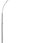 Arc Floor Lamp With Marble Base And Brushed Steel Shade, 3 Way Adjustable Brightness, Dope Modern Light For Living Room Or Bedroom, Industrial Style Lighting With 78 Inch Reach And Globe Shade