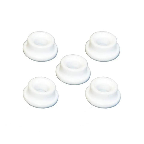 Five white Teflon insulators for TIG torch setup, Two Pack Teflon Cup Gasket Insulator 54N63-20 for Big Gas Lens TIG Torch Setup 9 20 25.
