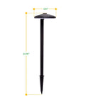 Modern Aluminum Low Voltage Path Lights Kit For Outdoor Walkways And Gardens, Black Finish, 8 Pack, Dope Landscape Lighting, size 23.76 x 5.51 inches