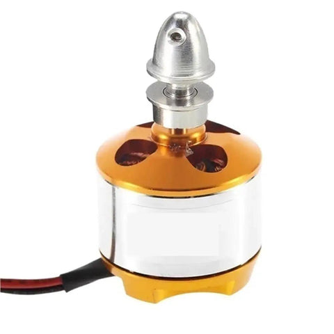 Beefed-Up Brushless Drone Motor With Multiple KV Options 930KV 1000KV 1400KV 2200KV 2450KV 2700KV For FPV Drones shown in gold