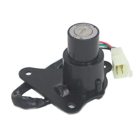 Kickass Ignition Switch Fuel Cap Seat Steering Helmet Key Set For Yamaha Virago XV 125 250 240 535 ZY125 Models Delivering Security Preventing Theft While Cruising Streets At Night Ensuring Peace Of Mind For Every Rider Who Rides black alloy ignition switch with wire connector