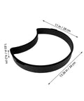 Moon Shape Concrete Stamps for DIY Walkway and Patio Paving Reusable ABS Molds for stepping stones, crescent shape, dimensions labeled