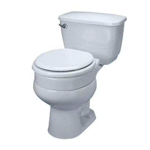 Hinged Elevated Toilet Seat White With Three Inch Lift Adds About Three To Four Inches Of Height For Easier Sit And Stand