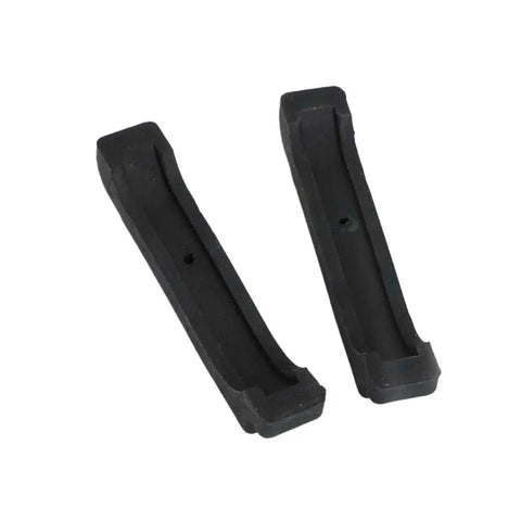 Close-up of GM Radiator Mounting Pads 4 Pack Black Rubber Cushions For 1968 To 1982 Radiator Support Bushings Brackets Insulators