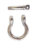 Bow Shackle 1/4 Inch, 5/16 Inch, 3/8 Inch High Strength Carbon Steel Screw Pin Anchor Shackle for Camping and Hiking detached