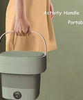 Pretty Slick Portable Mini Washing Machine Compact Folding Washer for Socks Underwear And Baby Clothes Super Lightweight with handle.