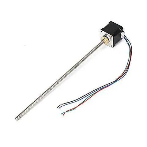 Nema 17 Stepper Motor With Built In 300mm T8 Lead Screw Bipolar 1.7A 40Ncm Holding Torque 42x42x40mm Body 30cm Lead Wire