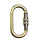 Steel locking carabiner for Green Zip Line Swing Seat With Nylon And Powder Coated Alloy Steel Build, 250 lb weight limit