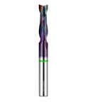 1/4 Inch Shank Upcut Spiral CNC Router Bit With 2 Flutes, 1 Inch Cutting Depth, 2-1/2 Inch Overall Length, carbide for woodworking.