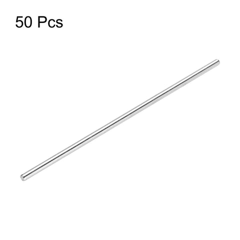 50Pcs 2mm By 70mm Round Rod Axles For DIY RC Cars Trucks Boats And Helicopters Model Parts Silver Heavy Duty Shaft Rods