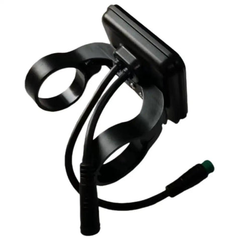 48V Ebike Display Meter With Cycling Computer And Speed Control Panel, Multifunction Bike Console, mounting brackets visible.