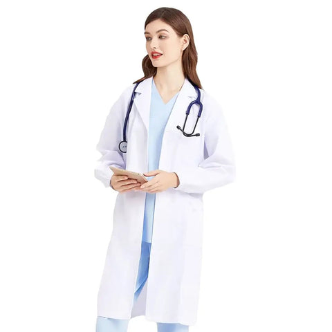 Must Have Unisex Lab Coat For Scientists And Doctors White Medical Coat For Students Career Day Cosplay Long Sleeve Lightweight