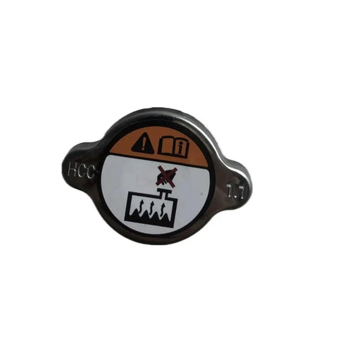 Heavy Duty Radiator Cap For 2015 To 2021 Hyundai Kia Genesis Elantra Sonata Santa Fe G70 with warning label and pressure details