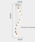 Top Shelf Three Head Disc Pendant Ceiling Light With Milky Frosted Glass Lampshades And Heavy Duty Wrought Iron Frame hanging illustration with dimensions.