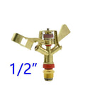 Tough As Nails Zinc Alloy Pulsating Sprinkler With 360 Degree Rotation For Lawn Garden Irrigation Durable Metal Sprinkler Half Inch Thread