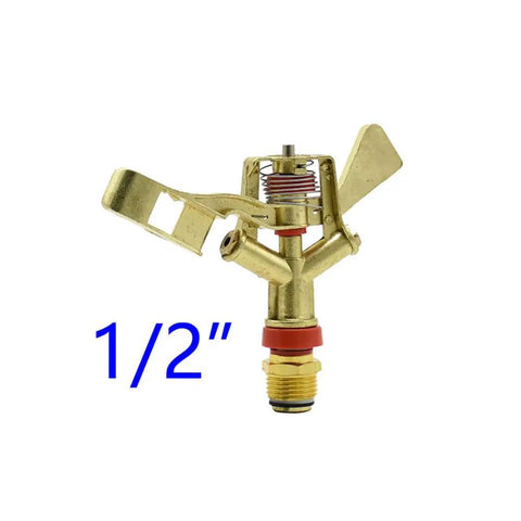 Tough As Nails Zinc Alloy Pulsating Sprinkler With 360 Degree Rotation For Lawn Garden Irrigation Durable Metal Sprinkler Half Inch Thread