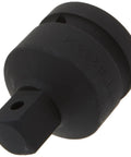 Heavy Duty 1 Inch Drive To Three Quarters Inch Male Impact Adapter With Chrome Molybdenum Steel Construction Through Hole Pin And O Ring Retention Built Tough For Auto Shop Jobs Delivers Mean Torque And Long Lasting Performance, angle view