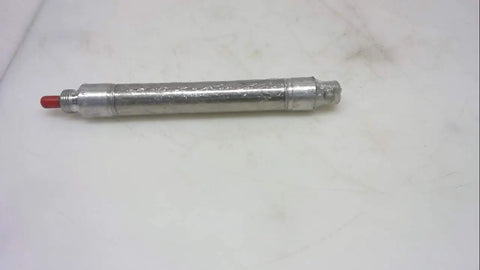 Three Quarter Inch Bore Pneumatic Cylinder With Three Inch Stroke Air Return Double Acting Pivot Type Original Line Workhorse Standard Duty 043 DP For Industrial Automation And Machinery Builds In Pneumatic Systems, laying horizontal on white surface
