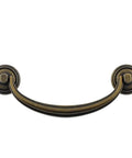 4 Pack Antique Brass Center To Center Bail Drawer Pulls 5 Inch 128mm Overall Length 5.9 Inches Vintage Style Dresser Cabinet Hardware