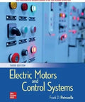 Electric Motors And Control Systems Third Edition Student Textbook cover featuring control panels and switches, suitable for learning industrial controls.