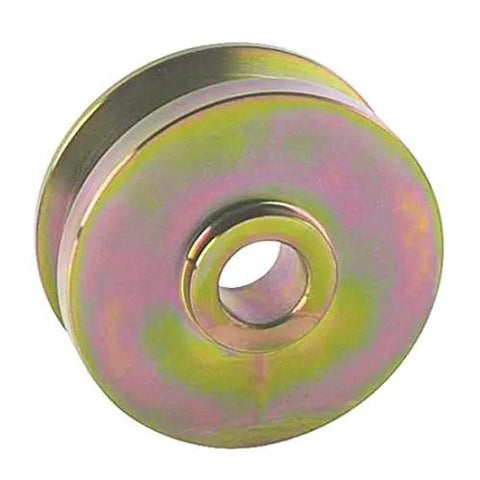 Street Tough Steel Alternator Bracket And Pulley Kit For 1946 To 1953 Ford And Mercury Flathead V8s - front view of a steel pulley component.