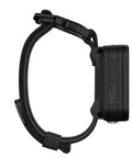 Side view of Descent X50i Dive Computer With A 3-Inch Color Touchscreen, 20 ATM Depth Rating, Sapphire Lens, showing strap and buttons