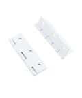 Heavy Duty White Iron Folding Butt Hinges 2.5 Inch with smooth metal finish for chicken coops and garden gates.