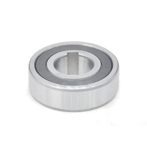 Big Time Durability 25 By 52 By 15 Millimeter Sprag Clutch One Way Bearing With Internal Keyway showing a front view of the bearing with keyway.