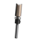 Top Notch 1/4 Inch Shank Flush Trim Router Bit With Smooth Bearing For Precision Woodworking Trimming And Edge Smoothing Tasks Made Of Durable Tungsten Steel, showing precision tip and shank design.