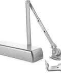 Heavy Duty Commercial Door Closer With Hold Open Arm Self Closing Hydraulic Mechanism Adjustable Spring From 1 To 6 ADA Compliant