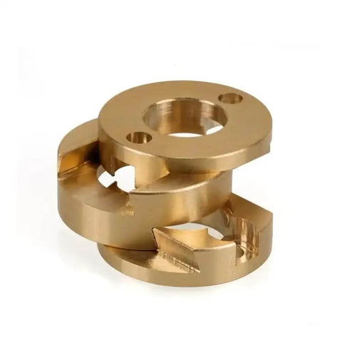 Oldham coupling brass Z-axis screw fit for 3D printers; Upgrade Your 3D Printer Game With This Oldham Coupling Z-Axis Screw Fit For Ender3 CR10 Voron And VzBot Featuring Smooth Transmission To Cut Vibration, Stable Connection For Perfect Accuracy, And Easy Install That Keeps Things Tight And Clean While