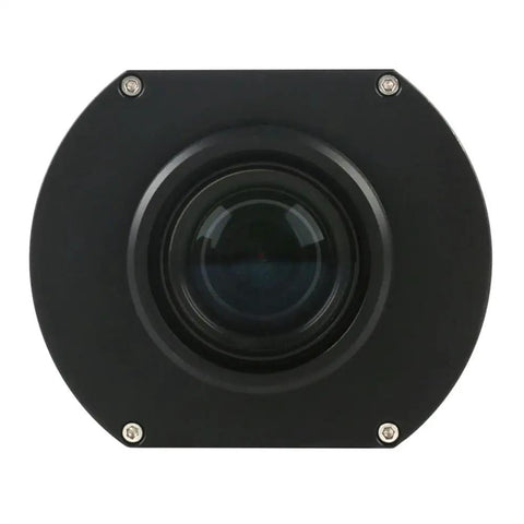Pro Grade 4K FHD Industrial Video Microscope Camera With 1080P 60FPS Auto Focus, Large Visual Field, XY Adjustable Stand, Perfect For PCB Soldering, PCB Inspection, Phone Repair, And Precise Micro Work, black lens front view