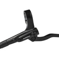Hydraulic Disc Brake Setup With Lever And Caliper Included Pre Bled 1000mm Hose Black Resin Pads No Rotor No Adapter For Mountain Gravel And Hybrid Bikes Ready To Install And Ride close-up of brake lever.