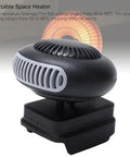 Grab And Go Portable Space Heater With Two Heat Levels And Super Quiet Operation Easy Snap On 18 Volt Battery compatible design showcasing dual temp settings.