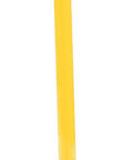 Heavy Duty Welded Steel Safety Bollard Standing Forty Two Inches Tall Built Like A Tank For Parking Lots And Docks Rock Solid Garage Guardian With Bright Safety Yellow Coating, showcasing a standalone yellow guard post.