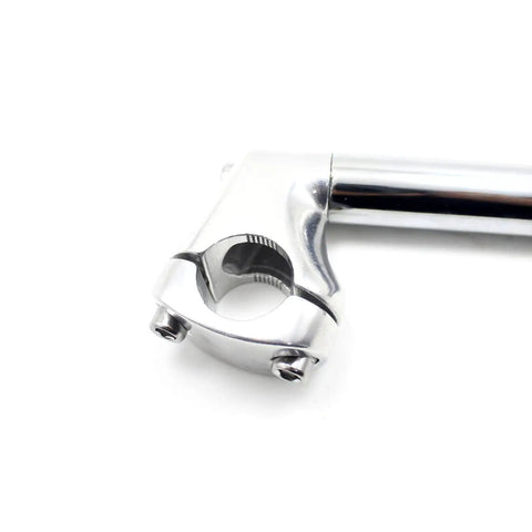 Road Bike Stem Gooseneck For 25.4 And 22.2 Mm Handlebars Aluminum Head With Iron Body Durable Ride Ready 220 Mm Length 414 G