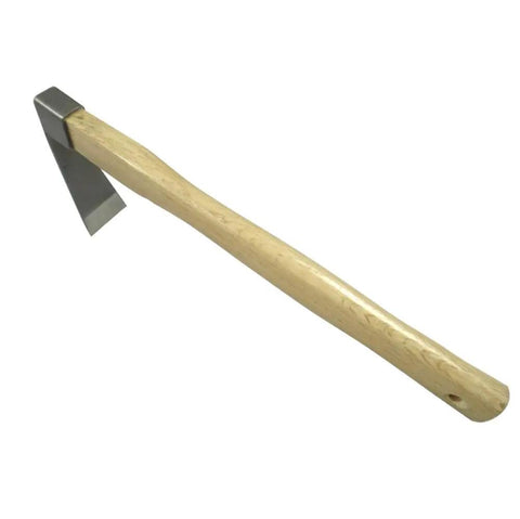 Forged Hoe Garden Digging Tool For Digging Weeding Seeding And Soil Turning With 380mm wooden handle stainless steel blade